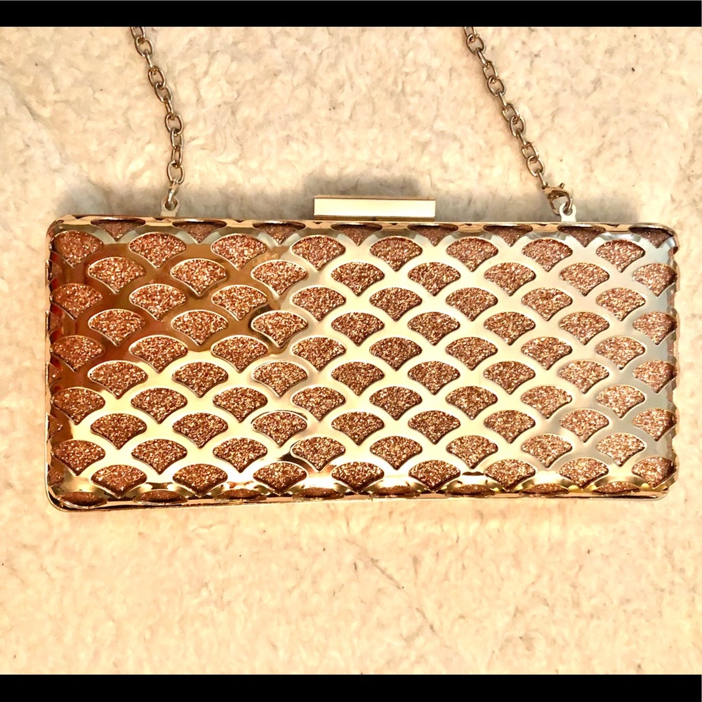 ✨ INC Rose Gold Glitter Clutch ✨